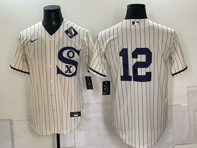 Men Chicago White Sox #12 cream Nike MLB 2026 jersey 0918003